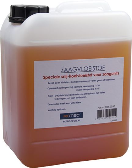 Afbeeldingen van ROTEC Zaagolie RZ-50 wit in jerry-can 5L