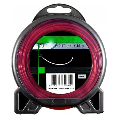 Afbeeldingen van HIKOKI Maaidraad rond 2,7MM rood 15M 781007