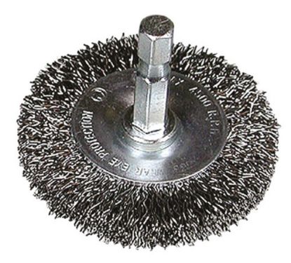Afbeeldingen van HIKOKI Rondborstel 75X0,3MM ¼" zeskant gegolfd staaldraad 751320
