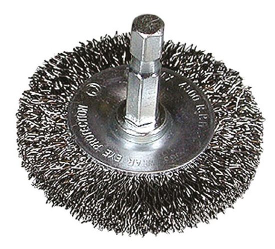Afbeeldingen van HIKOKI Rondborstel 75X0,3MM ¼" zeskant gegolfd staaldraad 751320