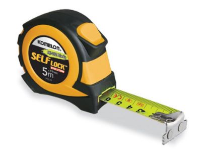 Afbeeldingen van KOMELON Rolmaat Self-Lock Evolution 5M 19MM ABS/rubber kast Hi-Viz band met magnetische eindhaak