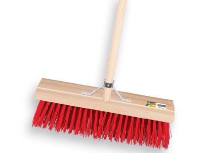 Afbeeldingen van SOLIDE Bezem PPN 41CM met IKAPÉ steel en stokhouder 150X2,8CM