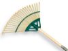 Afbeeldingen van ATLAS Bladhark bamboe met houten steel 120X2,4CM