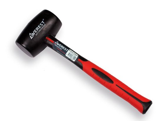 Afbeeldingen van EVEREST Rubberhamer 1000g met fiberglas steel