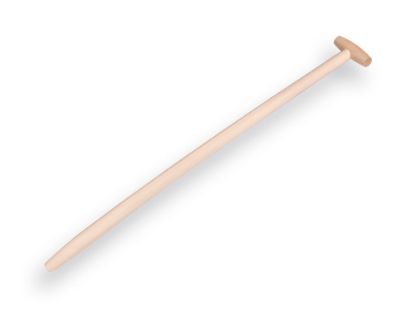 Afbeeldingen van Schopsteel import essen gebogen gewaxt 100CM