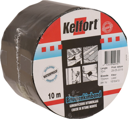 Afbeeldingen van KELFORT Bitumenkimband 100MM loodkleur 10M