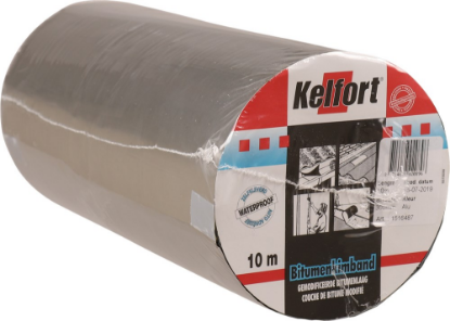 Afbeeldingen van KELFORT Bitumenkimband 300MM aluminium kleur 10M