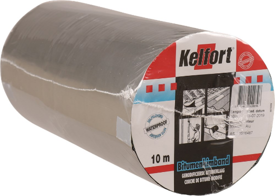 Afbeeldingen van KELFORT Bitumenkimband 300MM aluminium kleur 10M