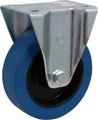 Afbeeldingen van KELFORT Bokwiel EV blauw rubber wiel 125MM 140kg