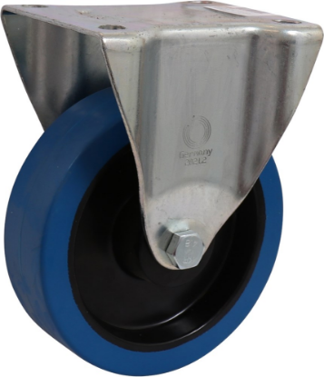 Afbeeldingen van KELFORT Bokwiel EV blauw rubber wiel 160MM 400kg