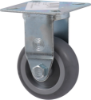 Afbeeldingen van KELFORT Bokwiel EV blauw/grijs rubber 50MM met glijlager 50kg