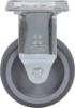 Afbeeldingen van KELFORT Bokwiel EV blauw/grijs rubber 75MM met glijlager 60kg
