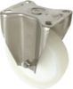 Afbeeldingen van KELFORT Bokwiel RVS wit polyamide 100MM met rollager 130kg