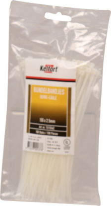 Afbeeldingen van KELFORT Bundelbandjes nylon transparant 155X2,5MM