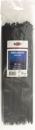 Afbeeldingen van KELFORT Bundelbandjes nylon zwart 550X8,0MM
