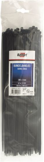 Afbeeldingen van KELFORT Bundelbandjes nylon zwart 550X8,0MM