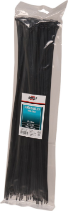Afbeeldingen van KELFORT Bundelbandjes nylon zwart 432X4,8MM