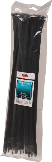 Afbeeldingen van KELFORT Bundelbandjes nylon zwart 432X4,8MM