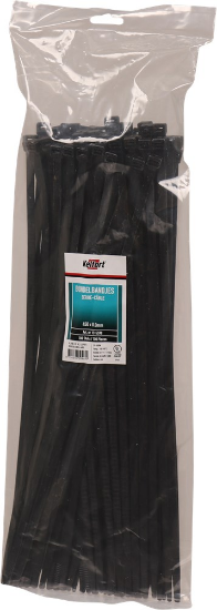 Afbeeldingen van KELFORT Bundelbandjes nylon zwart 450X8,0MM