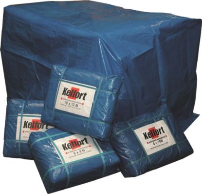 Afbeeldingen van KELFORT Dekzeil blauw 130g/M²