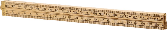 Afbeeldingen van KELFORT Duimstok hout ramin bruin 1M