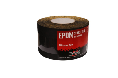 Afbeeldingen van KELFORT EPDM folie zwart zelfklevend-acryl 10CM 20M