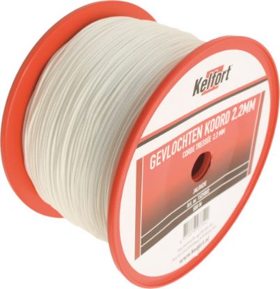 Afbeeldingen van KELFORT Koord gevlochten wit 4MM 100M