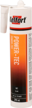 Afbeeldingen van KELFORT Lijmkit MS-polymeer PowerTEC wit 290ML