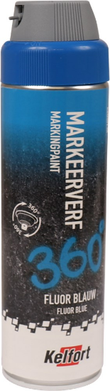 Afbeeldingen van KELFORT Markeerverf fluor 360° blauw 500ML