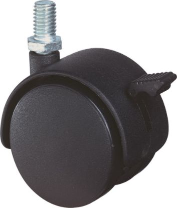 Afbeeldingen van KELFORT Meubelzwenkwiel zwart EV 40MM M8 met rem
