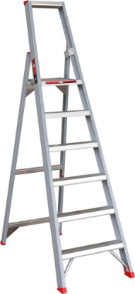 Afbeeldingen van KELFORT Plateautrap enkel oploopbaar 6 treden 142CM
