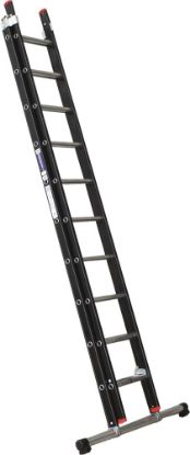 Afbeeldingen van KELFORT Reformladder ALU/zwart met stabilisatiebalk