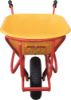 Afbeeldingen van KELFORT Stratenmakers kruiwagen HDPE geel 85L