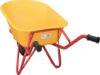 Afbeeldingen van KELFORT Stratenmakers kruiwagen HDPE geel 85L