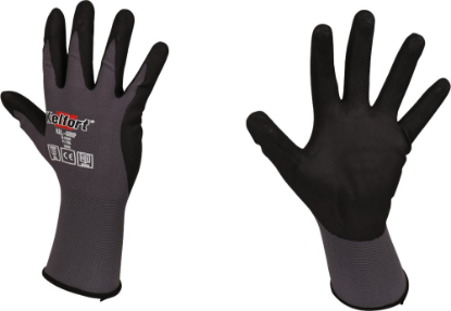 Afbeeldingen van KELFORT Werkhandschoen KEL-GRIP N-FOAM zwart/grijs EN388 XXL