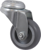 Afbeeldingen van KELFORT Zwenkwiel grijs EV rubber + boutgat 50MM