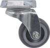 Afbeeldingen van KELFORT Zwenkwiel grijs EV rubber bev. plaat 50MM