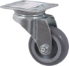 Afbeeldingen van KELFORT Zwenkwiel grijs EV rubber bev. plaat 50MM