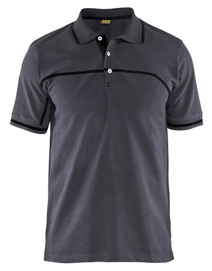 Afbeeldingen van BLÅKLÄDER Poloshirt 3389 medium grijs/zwart M