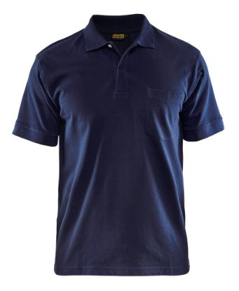Afbeeldingen van BLÅKLÄDER Polo piqué 3305 marineblauw S