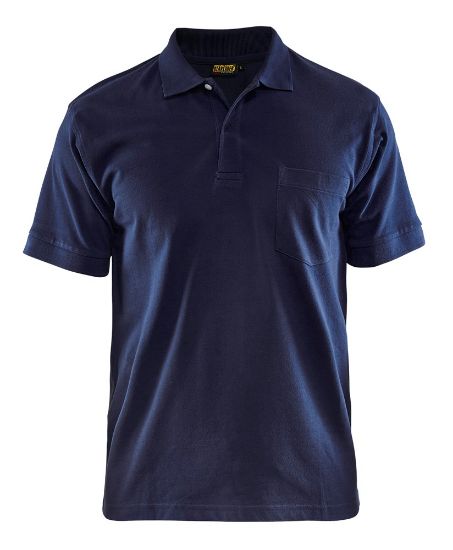 Afbeeldingen van BLÅKLÄDER Polo piqué 3305 marineblauw M