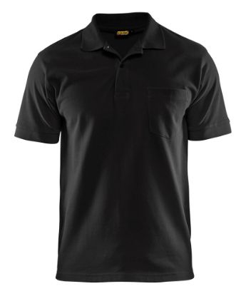 Afbeeldingen van BLÅKLÄDER Polo piqué 3305 zwart S