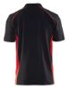 Afbeeldingen van BLÅKLÄDER Poloshirt piqué 3324 zwart/rood 6XL