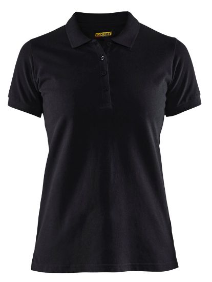 Afbeeldingen van BLÅKLÄDER Poloshirt piqué dames 3307 zwart S
