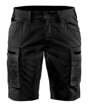 Afbeeldingen van BLÅKLÄDER Short service dames met stretch 7149 zwart C50
