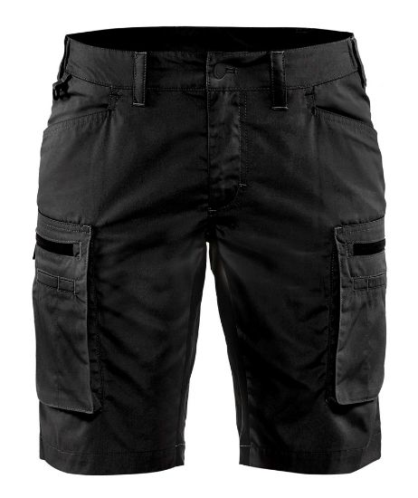 Afbeeldingen van BLÅKLÄDER Short service dames met stretch 7149 zwart C48