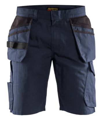 Afbeeldingen van BLÅKLÄDER Short service met spijkerzakken 1494 donker marineblauw/zwart C54