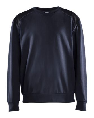 Afbeeldingen van BLÅKLÄDER Sweatshirt bi-colour 3580 donker marineblauw/zwart 3XL