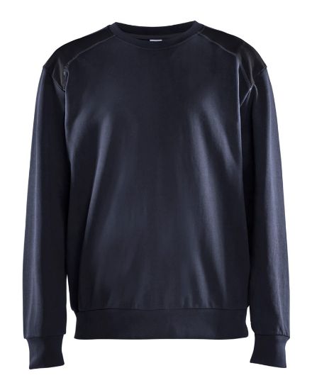 Afbeeldingen van BLÅKLÄDER Sweatshirt bi-colour 3580 donker marineblauw/zwart XS