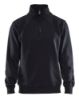 Afbeeldingen van BLÅKLÄDER Sweatshirt jersey met halve rits 3365 zwart M